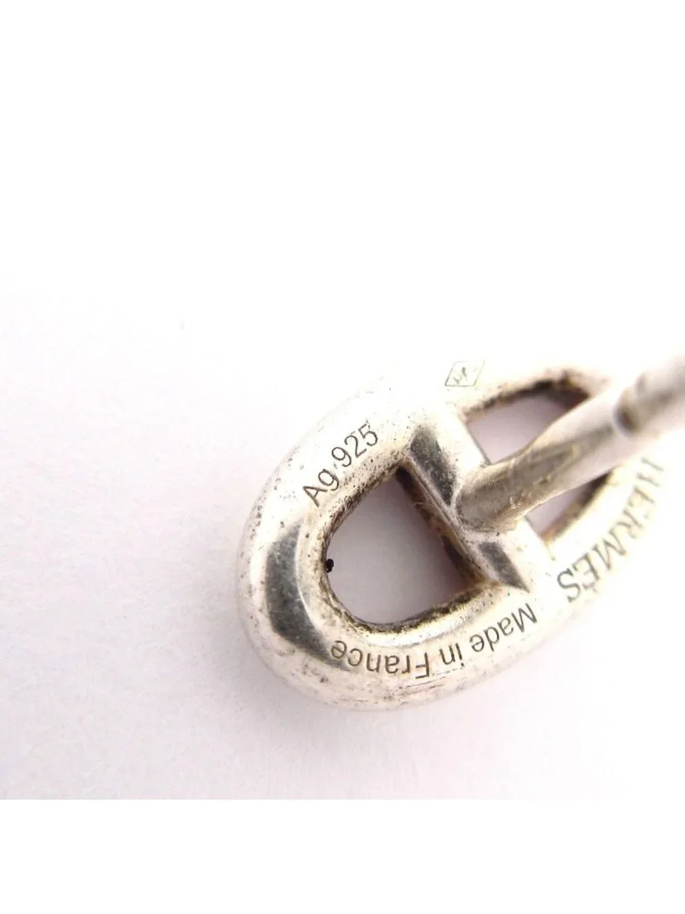Hermes Earrings Chaine D'ancre Silver